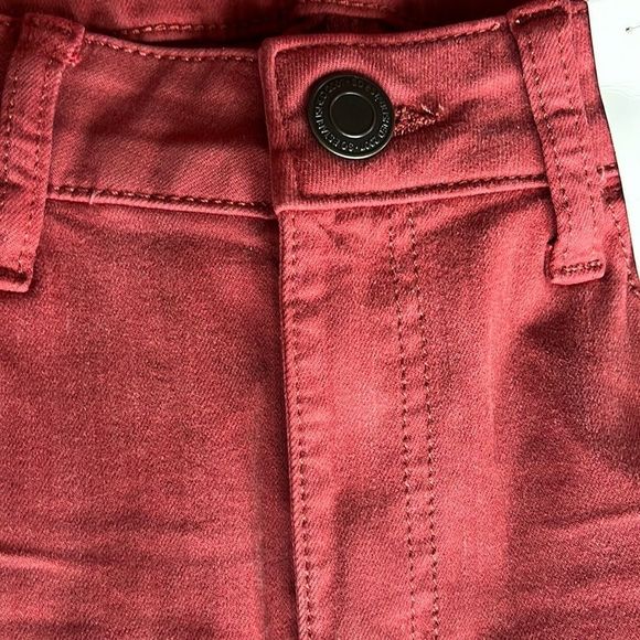 SO high rise burnt orange twill legging skinny pants juniors size 7/28W - Picture 4 of 13